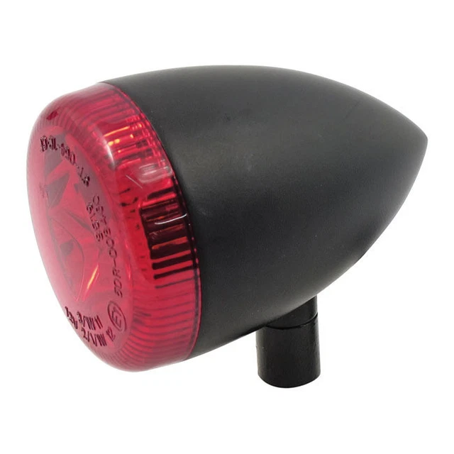 Phare Avant Harley-Davidson Bates 5 3/4" Noir - Halogène ECE - Verre Transparent - MCS