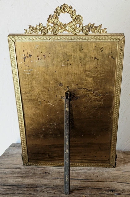 Lovely French Antique Brass Picture Frame Louis Xv Style 3