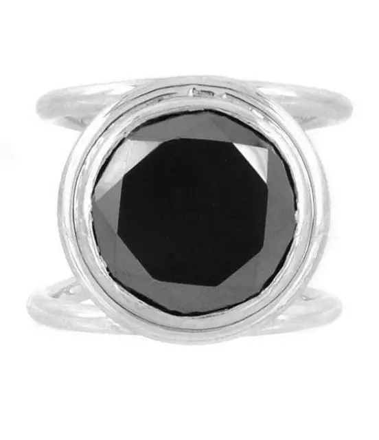 Black Diamond Certified Engagement Promise Wedding Ring 5.50 Carat AAA
