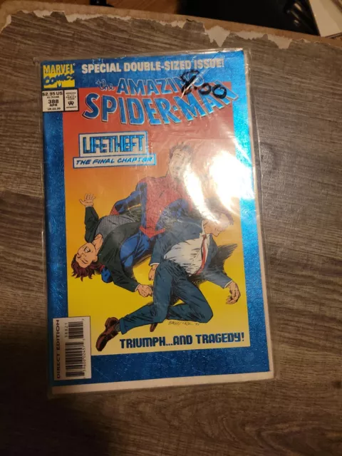 The AMAZING SPIDER-MAN #388 VENOM APPEARANCE FOIL COVER not