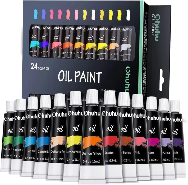 Oil Paint Set , 24 Oil - Based Colors , Artists Paints Oil Painting Se