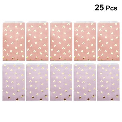 Nuovo di Zecca 220X250X110mm ca. 50 MEDIA BIANCO carta Kraft SOS Carrier Bags 