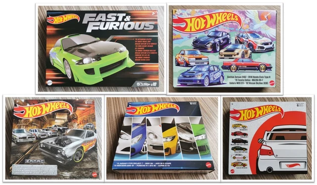 HOT WHEELS BOXSET - 2021 Japan, 2022 Euro, Zamac, 2023 Jdm, Fast