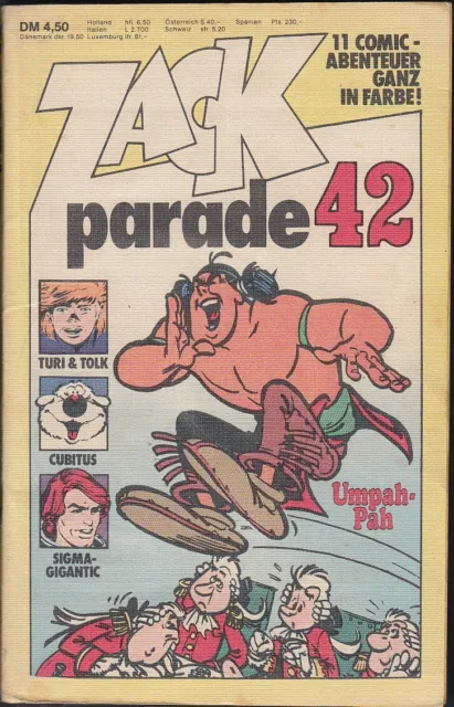 Zack Parade Taschenbuch Band 42 (Koralle 1981) Z 2-3