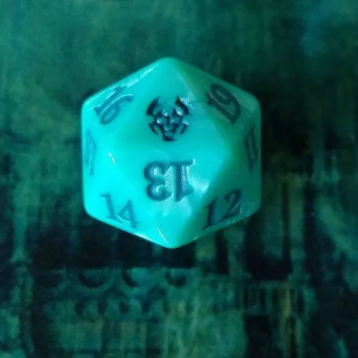 MTG Oversized Theros Beyond Death Spindown Lifecounter D20 Die Dice [1.5"]