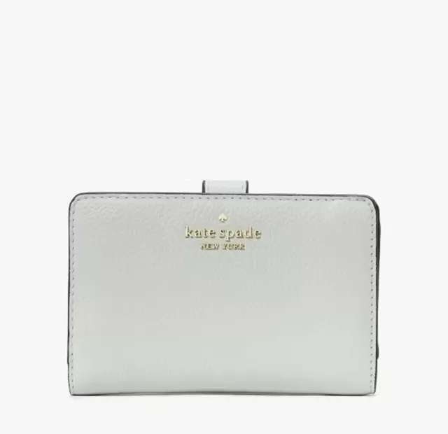 Kate Spade New York Leila Medium Compact Bifold Wallet Leather Lime Sherbet