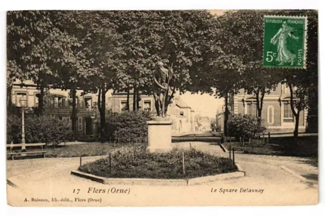 CPA Flers(orne) .- Le square detaunay (195950)