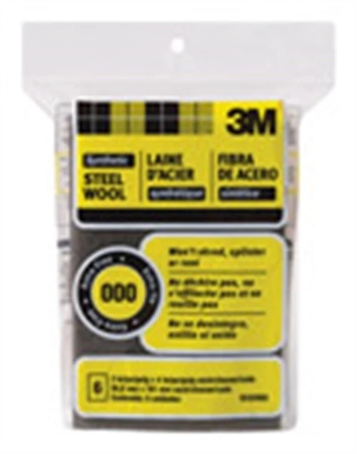 3M 10120NA Gray Very Fine Synthetic Steel Wool Pads 2 W x 4 L in. (Pack of 6)