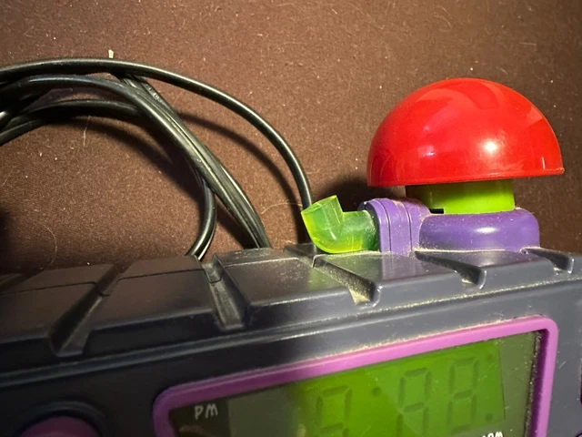 1995 VINTAGE NICKELODEON Time Blaster Rise & Slime Alarm Clock Radio ...