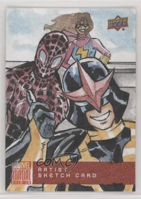 2018-19 Upper Deck Marvel Annual Sketch Cards 1/1 Isiah X Bradley #SKT Auto x9h
