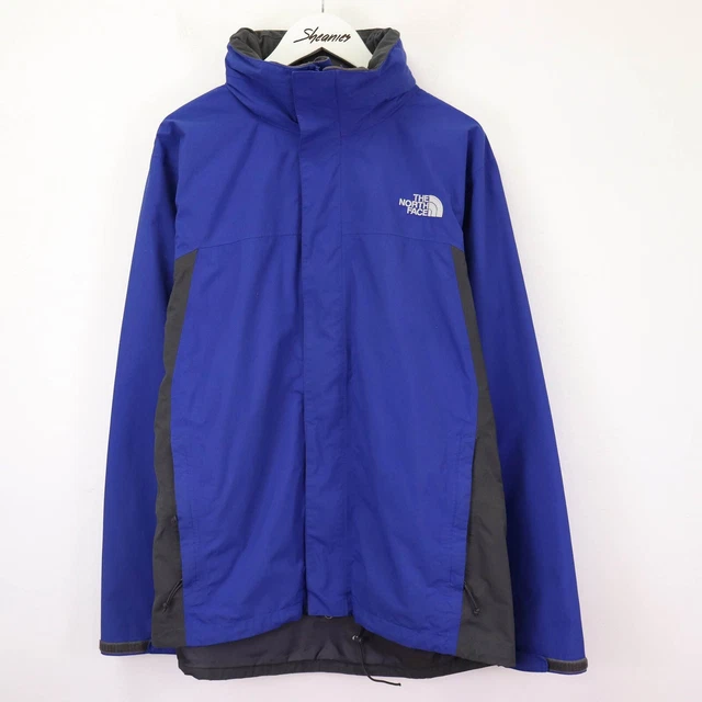 The North Face Hyvent Raincoat In Blue Size Medium | Waterproof Jacket Hooded