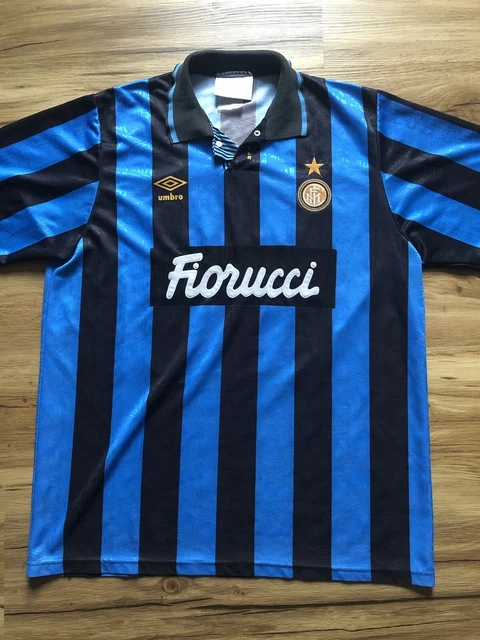 Original Inter Mailand Milan Umbro Trikot L Fiorucci FitGar 90er