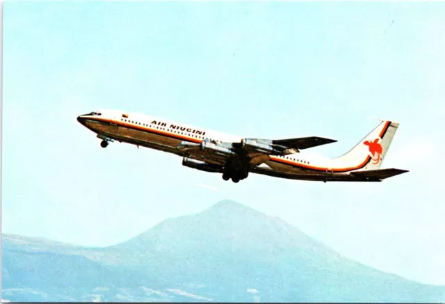 Postcard Air Niugini Boeing 707 In Flight, Papua New Guinea, Airline Issued, 4x6