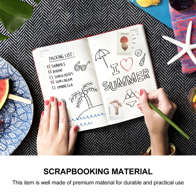 4 Sets DIY Kraft Paperswerk Papier Blätter DIY Hintergrund Papiere 12