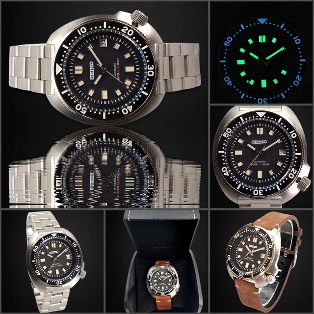 Orologio uomo automatico NH35 Seiko 200M Due Cinturini Nuovo