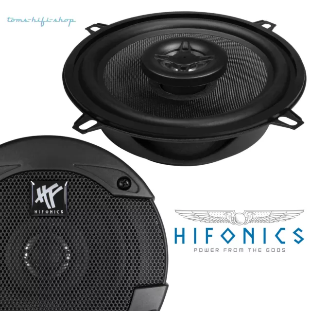 Hifonics 160 Watt Lautsprecher 13cm Auto Boxen flach 2-Wege Koax 130mm BRX52