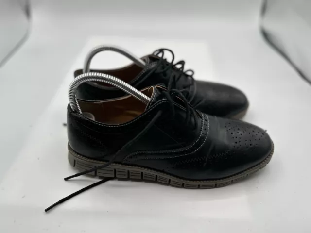 Deer Stags Benton Oxford Casual Shoes Men's Size 5.5 M US Black Lace Up Wingtip