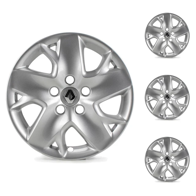 Complea 16 Radzierblende Original Radkappe 16-Zoll Für Renault Megane IV 403154960R Radkappen 16 Zoll Schwarz Silber