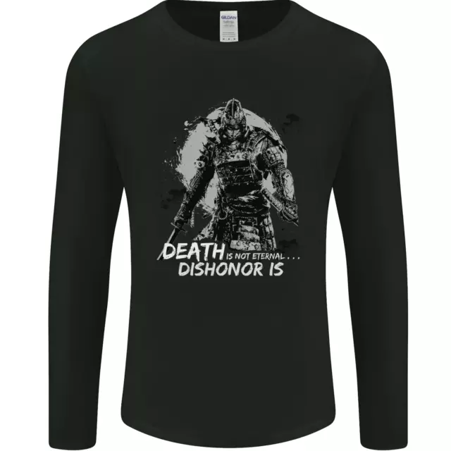Death Not Eternal Martial Arts MMA Samurai Mens Long Sleeve T-Shirt