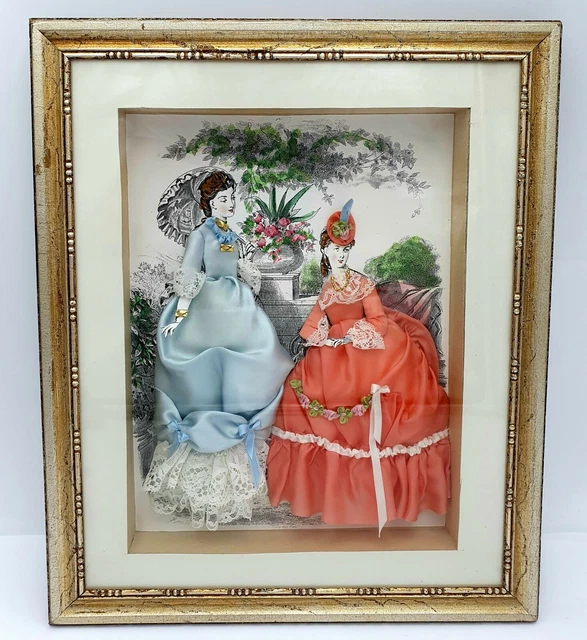 Gravure Du XIXe Siècle Dans Cadre En Bois Doré - Très Bon état, Décoration Vintage