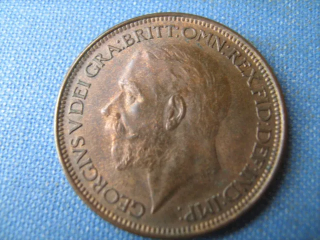 1925 HALFPENNY (Unc) FROM A GOOD G.5th COLLECTION  BROKEN UP FOR SALE. FREE POST