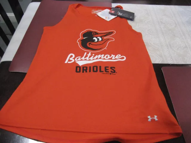 Youth Boys/Girls Under Armour Mlb Baltimore Orioles Tank Top Vest Ylg Large Nwt