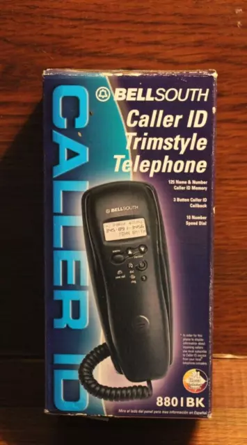 Bellsouth Caller ID Trimstyle Corded Telephone 8801BK New IN Box