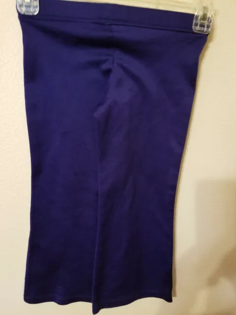 danskin  infant size XS 4 5 pants purple athletic 22 L knit snag 20W  18 inseam