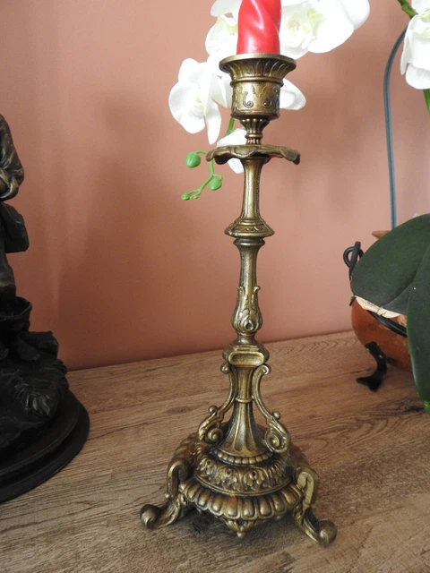 Lot de 2 bougeoirs en métal argenté BMF Made in Germany | Selency