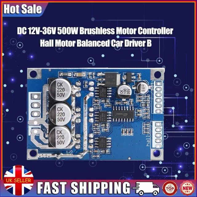 BRUSHLESS CONTROLLER DC 12V-36V No Hall Motor Balancing Car Driver ...