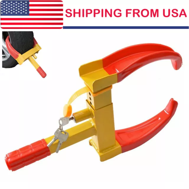 Wheel Lock Clamp Boot Tire Claw Car Truck RV Trailer Anti-Theft Towing US Local