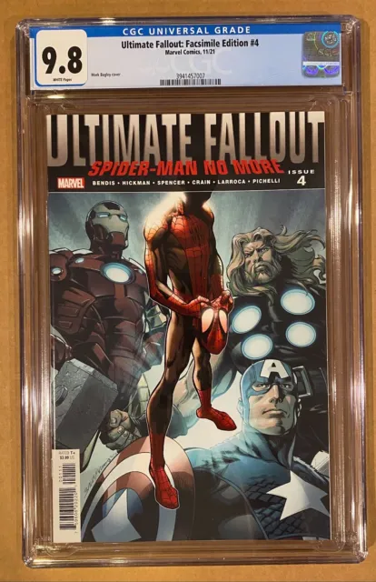 Ultimate Fallout 4 Cgc 9.8. Facsimile Edition. First Miles Morales. (2021)