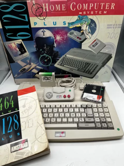 AMSTRAD 6128 PLUS + BOITE + POLY ★ AZERTY ★ CARTOUCHE + DISK ★ 128k ★ TEST OK✅ AMSTRAD 6128 PLUS + BOITE + POLY ★ AZERTY ★ CARTOUCHE + DISK ★ 128k ★ TEST OK✅