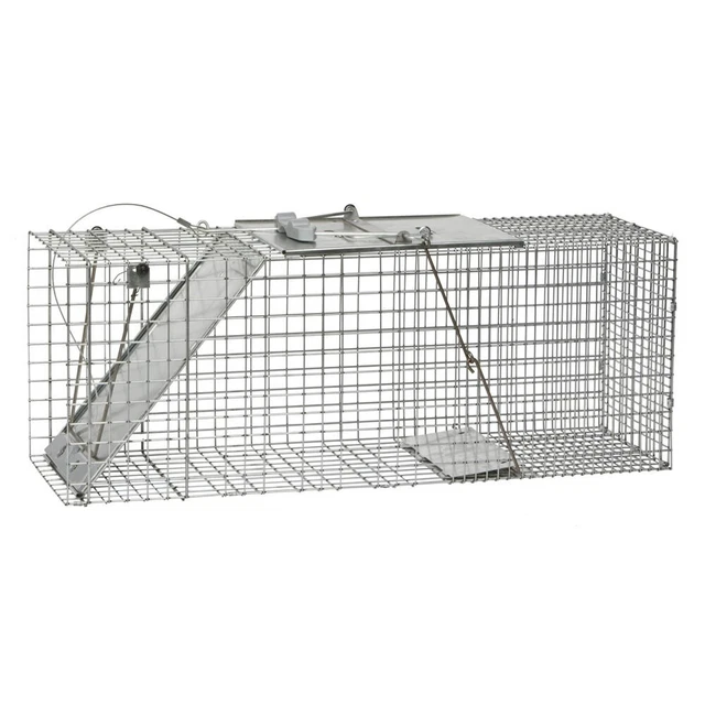 Havahart 1085 1-Door Easy Set Live Animal Cage Trap, Large, 32" x 10" x 12"