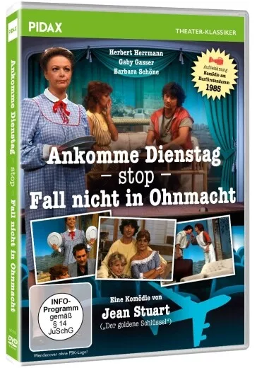 Ankomme Dienstag - stop - Fall nicht in Ohnmacht * DVD Boulevardkomödie * Pidax