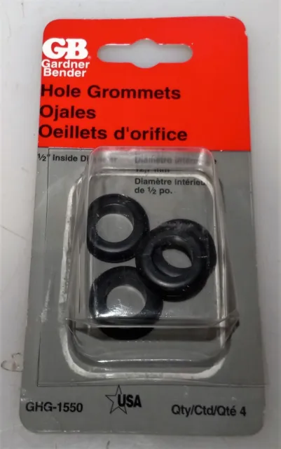 GB Gardner Bender GHG-1550 Hole Grommet 1/2" Inside Diameter -Opened Package-
