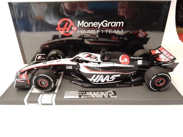 Minichamps 117240120 - Moneygram Haas F1 Team VF-24 Kevin Magnussen 2024 - échelle 1/18 - modèle de Voiture