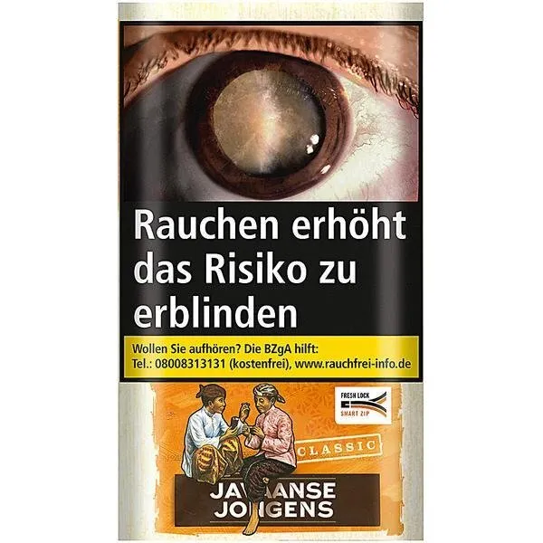 Javaanse Jongens Tabak Classic ohne Aromazusätze 30g Päckchen Zigarettentab ...