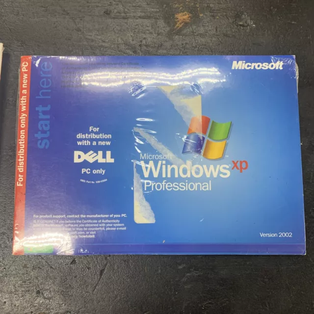 NEW Microsoft Windows XP Professional Version 2002 X08-48124 DELL PC 2