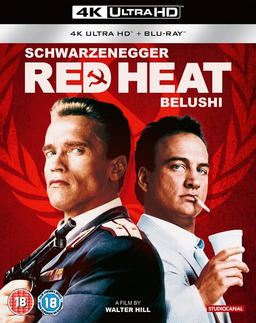 Red Heat 4K Ultra Hd Blu-Ray Arnold Schwarzenegger 1988 New Sealed + Slipcover📀