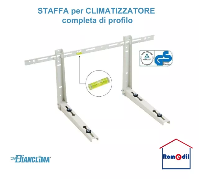 Staffe climatizzatore staffa per condizionatore DIANCLIMA 450X380X800 made Italy