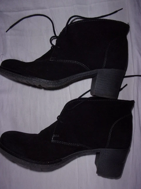 Chaussures Plates En Daim Noir/brun Adèle Joris Pointure 40 - Occasion Pour Femme