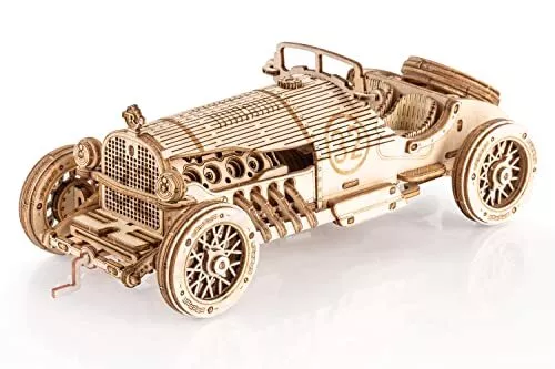 Maquette puzzle 3D en bois modèle mécanique / Roadster VM-01
