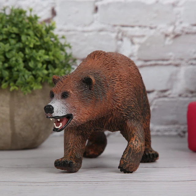 BROWN BEAR SIMULATION Model Ornaments Desktop Decoration Educational