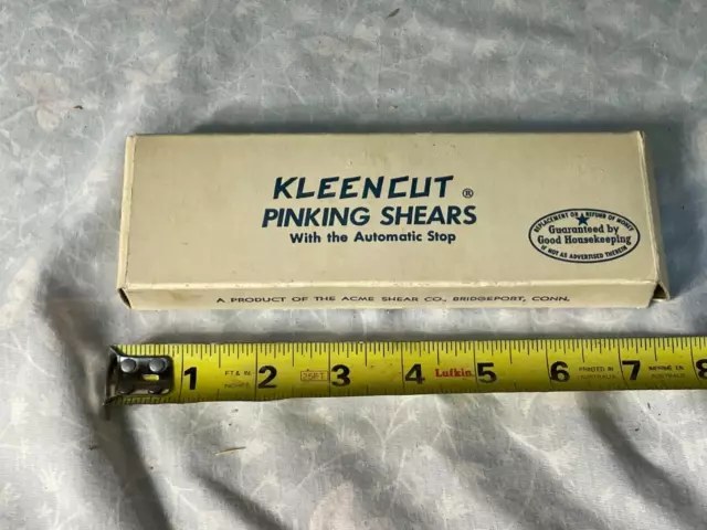 Kleencut Pinking Shears 389 Automatic Stop In Box