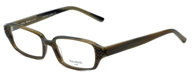 Vera Wang Designer Eyeglasses Soliloquy in Olive 51mm DEMO LENS