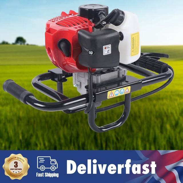 WOLF 52CC PETROL Earth Auger Fence Post Hole Borer Ground Drill