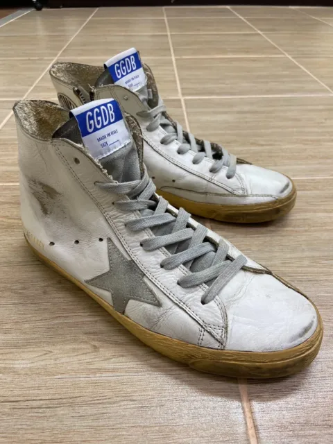 Womens Golden Goose GGDB Sneakers FRANCY High Top Leather 39 Skateboard Shoes