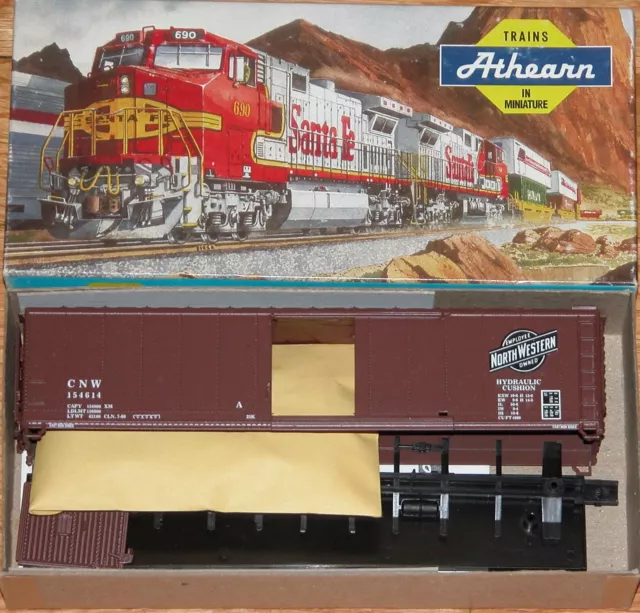 Ho Rail Runner Custom Cars / Athearn 108 50' Single Door Boxcar Kit Cnw 154614