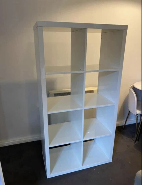 IKEA KALLAX - Shelving unit - White Gloss 2x4 £55.00 - PicClick UK